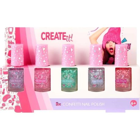 Create It! Nagellack Konfetti, 5er-Pack