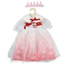 Puppenkleid Winterprinzessin Lumi mit Krone und Plüsch-Cape, Gr. 28-35 cm