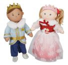 Puppenkleid Winterprinzessin Lumi mit Krone und Plüsch-Cape, Gr. 28-35 cm