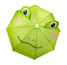 Puppen-Regenschirm Froschi Carlo im niedlichen Frosch-Design mit Öhrchen, 32x16 cm