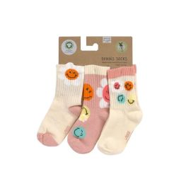 Socken 3 Stk. SmileyWorld® dusty rose, 23-26