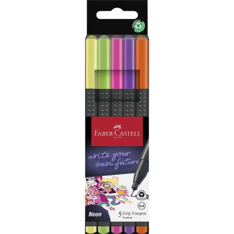 Grip Finepen neon 5x DE