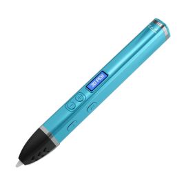 Filapen® Premium 3D Stift Blau mit 5 Filamenten und Schablonen