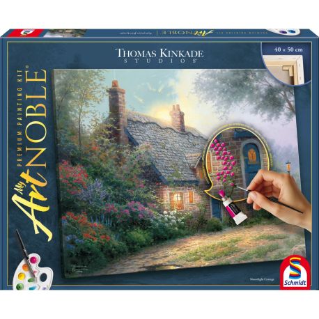 My ArtNoble, T.Kinkade Moonlight Cottage