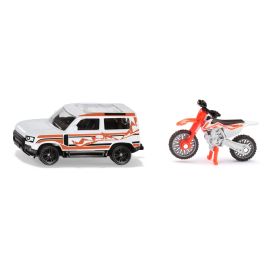 SIKU 1114 Land Rover Defender mit KTM Motorrad