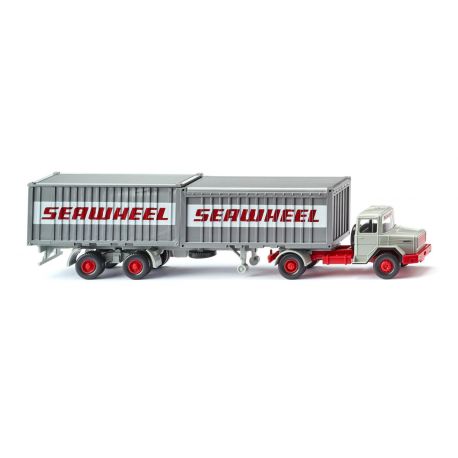 WIKING Containersattelzug (Magirus Deutz) Seawheel 1:87