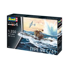 German Submarine Type VII C/41, Revell Modellbausatz