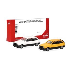 herpa - MiniKit Opel Corsa A SR, weiß und gelb (2 Stück)