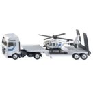SIKU 1759 MAN Lkw mit Polizei Helikopter