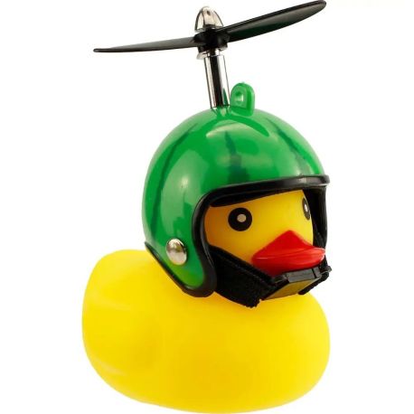 WINKEE Fahrrad Quietscheentchen mit Helm Wassermelone