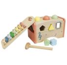 Spielmaus Holz Musik- und Kugelklopfbank 3 in 1