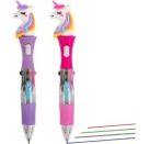 RP LED-Mehrfarbkuli mit Einhorn-Topper, 2-fach sortiert Mit diesem Mehrfarbkuli inkl. Leuchteffekt macht Schreiben, Ma