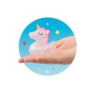 RP Badeente Glitzer-Einhorn, 3-fach sortiert Dieses transparente Bade-Einhorn in schimmernder Glitzer-Optik und mit go
