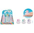 RP Badeente Glitzer-Einhorn, 3-fach sortiert Dieses transparente Bade-Einhorn in schimmernder Glitzer-Optik und mit go