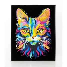 Diamond Painting Neon Katze