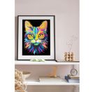 Diamond Painting Neon Katze