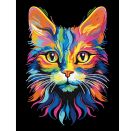Diamond Painting Neon Katze