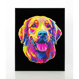 Diamond Painting Neon Golden