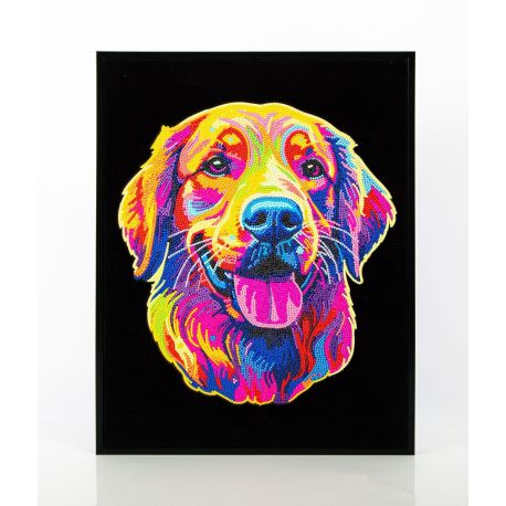 Diamond Painting Neon Golden