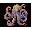 Diamond Painting Neon Oktopus