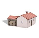 Werkstatt mit Schuppen H0