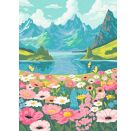 Blumenmeer am Bergsee