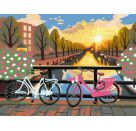 Amsterdam zum Sonnenuntergang