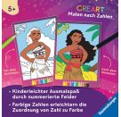 CreArt Malen nach Zahlen ab 5 Disney Prinzessinnen - Starke Mädchen