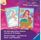 CreArt Malen nach Zahlen ab 5 Disney Prinzessinnen - Starke Mädchen