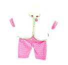 Kuscheliges Puppen-Wendejacken-Set Blumi, klein, Gr. 28-35 cm