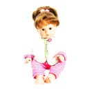 Kuscheliges Puppen-Wendejacken-Set Blumi, klein, Gr. 28-35 cm