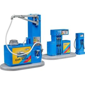 bruder 62113 Zubehör: Tankstelle mit Waschplatz