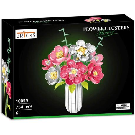 BR1CKS Rosenstrauß mit Vase