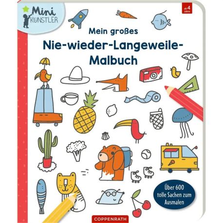 Mein großes Nie-wieder-Langeweile-Malbuch