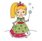 Mein erster Malblock mit Glitzersteinchen – Zauberprinzessin - 200 extragroße Diamant-Sticker