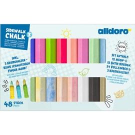 alldoro XXL Straßenmalkreide-Set (51-teilig)