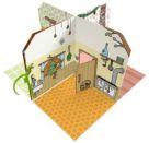 Cozy Stickerhaus - Kleiner Bär