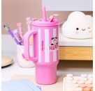 PENfection To Go Becher mit Strohhalm HAPPY