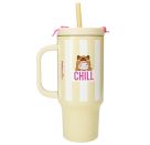 PENFection To Go Becher mit Strohhalm CHILL