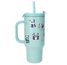 PENFection To Go Becher mit Strohhalm PANDA