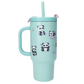 PENFection To Go Becher mit Strohhalm PANDA