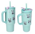 PENFection To Go Becher mit Strohhalm PANDA