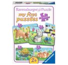 Ravensburger 6951 Puzzle Niedliche Haustiere 2/4/6/8/ Teile