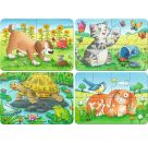 Ravensburger 6951 Puzzle Niedliche Haustiere 2/4/6/8/ Teile