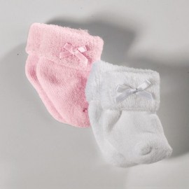 Pu-Socken rosa/weiss,30-42cm