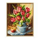 Malen nach Zahlen - Tulpenstrauß
