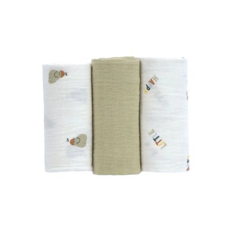 Swaddle   Burp Blanket M  Happy Fruits Pear,