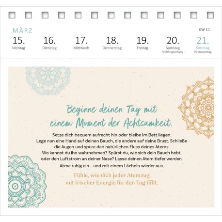 Postkartenkalender Yogaglück für jeden Tag 2027