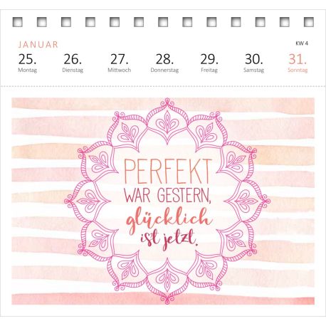 Postkartenkalender Glücksmantras 2027