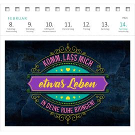 Postkartenkalender Meine Schokoladenseite hab ich aufgegessen. 2027